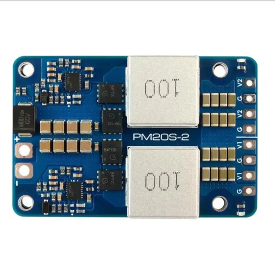MATEK PM20S-2 Power Module for Drone Two Independent 9V-85V Step-Down Voltage Regulators 25K Voltage Divider Made Plastic